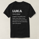 Mannen Luka Naam T-shirt (Design voorkant)