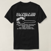 Mannen Lumberjack Chainzaag Logger Tree Surgeon Wo T-shirt (Design voorkant)