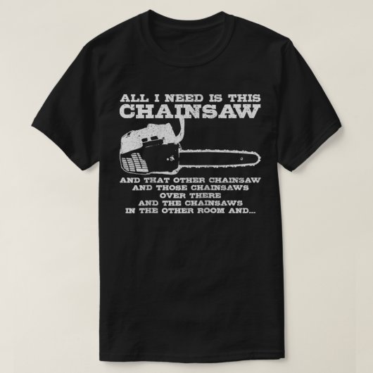 Mannen Lumberjack Chainzaag Logger Tree Surgeon Wo T-shirt (Design voorkant)