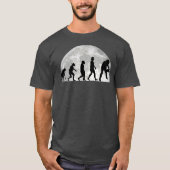 Mannen Lumberjack Evolution Moon Forester Chainzaa T-shirt (Voorkant)
