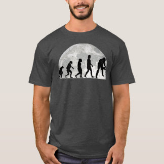 Mannen Lumberjack Evolution Moon Forester Chainzaa T-shirt