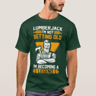 Mannen Lumberjack Forestry Lumber T-shirt