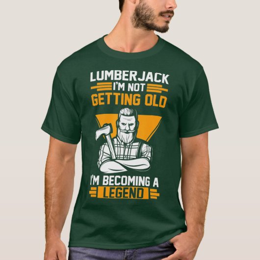 Mannen Lumberjack Forestry Lumber T-shirt (Voorkant)