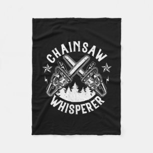 Mannen Lumberjack Gift Chainzaag Whisperer Logger Fleece Deken
