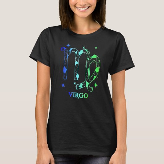 Mannen Maagd Zodiac 4 T-shirt (Voorkant)
