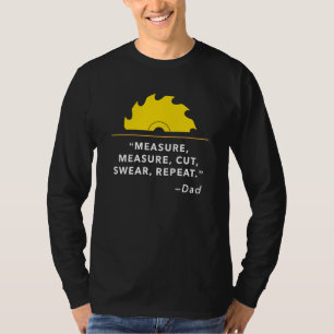Mannen maatsnede snijkop Herhalen, Houtbewerkingsc T-shirt