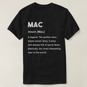 Mannen Mac-naam Mac T-shirt (Design voorkant)