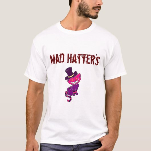 Mannen Mad Hatter's shirt (Voorkant)