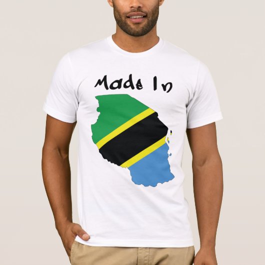 Mannen Made_In_Tanzania T-shirt (Voorkant)