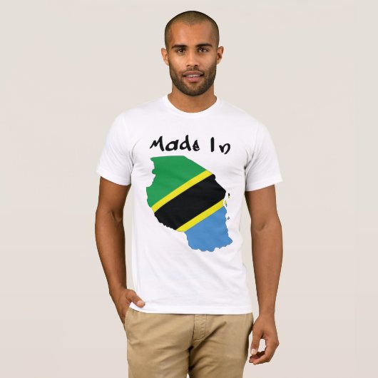 Mannen Made_In_Tanzania T-shirt (Voorkant volledig)