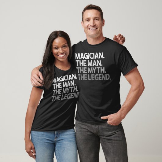 Mannen magiër geeft het Man Migend Legend  T-shirt (Unisex)