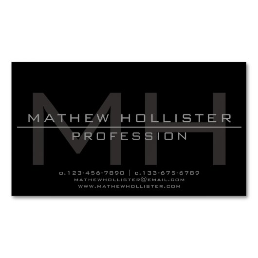 Mannen Magnet Magnetisch Visitekaartje (Voorkant)