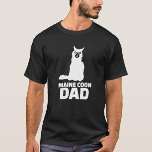 Mannen Maine Coon Cat Dad T-shirt