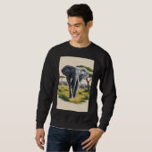 Mannen Majestic Elephant Savanna Sweatshirt (Voorkant volledig)