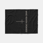 Mannen maken hemelse overvolle Christelijke broede Fleece Deken (Voorkant (Horizontaal))