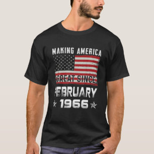 Mannen Making America vanaf februari 1966 dag T-shirt