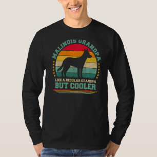 Mannen Malinois Dog Malinois opa vader T-shirt