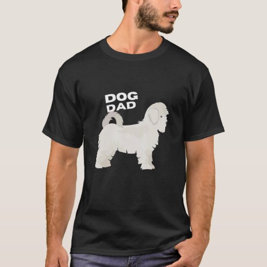 Mannen Maltese hond Man T-shirt (Voorkant)