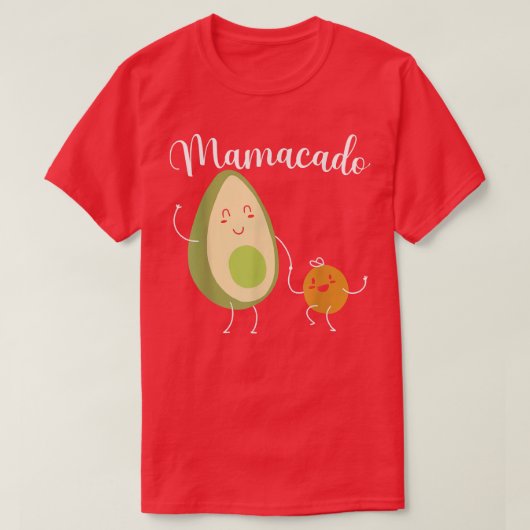 Mannen Mamacado Mam Avocado Moederdag T-shirt (Design voorkant)