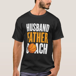 Mannen man Basketball Coach Pap Basketbal T-shirt