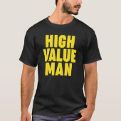 Mannen Man met hoge waarde T-shirt (Voorkant)