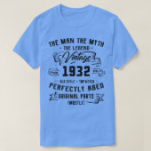 Mannen Man Myth Legend 1932 90th Birthday Gift for T-shirt (Design voorkant)
