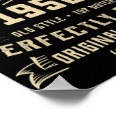 Mannen Man Myth Legend 1952 70th Birthday T-shirt  Poster (Hoek)