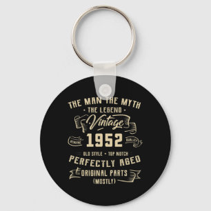 Mannen Man Myth Legend 1952 70th Birthday T-shirt  Sleutelhanger