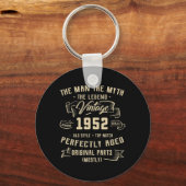 Mannen Man Myth Legend 1952 70th Birthday T-shirt  Sleutelhanger (Voorkant)