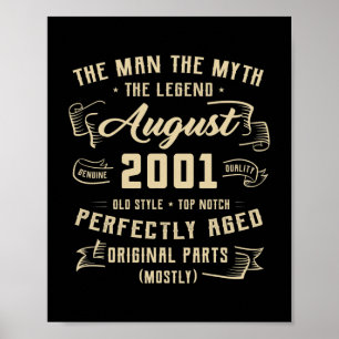 Mannen Man Myth Legend 21 augustus 2001 Poster