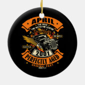 Mannen Man Myth Legend april 2001 21ste verjaardag Keramisch Ornament (Achterkant)