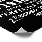 Mannen Man Myth Legend december 1932 90th Birthday Poster (Hoek)