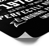 Mannen Man Myth Legend December 1972 50th Birthday Poster (Hoek)