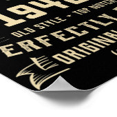 Mannen Man Myth Legend juli 1942 80th Birthday Gif Poster (Hoek)