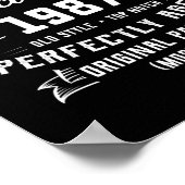 Mannen Man Myth Legend oktober 1987 35th Birthday Poster (Hoek)