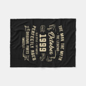 Mannen Man Myth Legend oktober 1999 23rd Birthday Fleece Deken (Voorkant (Horizontaal))