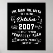 Mannen Man Myth Legend oktober 2007 15th Birthday Poster (Voorkant)