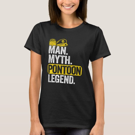 Mannen Man Myth Pontoon Legend T-shirt (Voorkant)