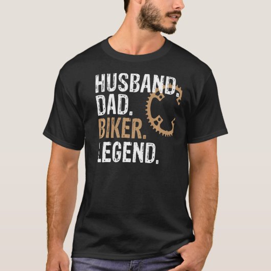 Mannen man pap Biker Legend Mountain Bike T-shirt (Voorkant)