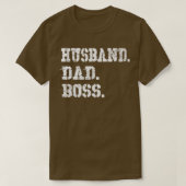 Mannen man pap Boss Funny Vaderdag Gift T-shirt (Design voorkant)