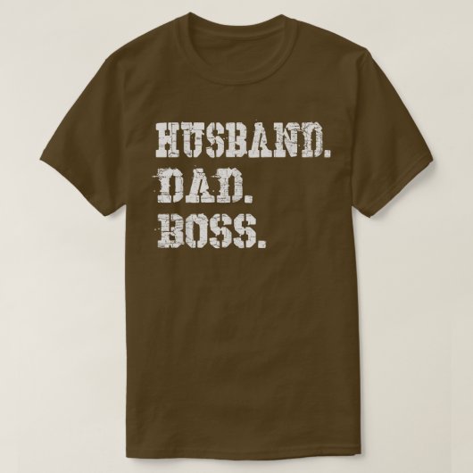 Mannen man pap Boss Funny Vaderdag Gift T-shirt (Design voorkant)