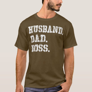 Mannen man pap Boss Funny Vaderdag Gift T-shirt