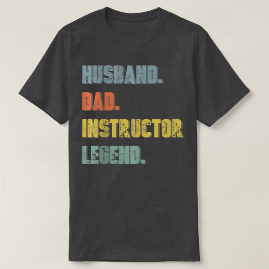Mannen man pap docent Legend vader T-shirt (Design voorkant)