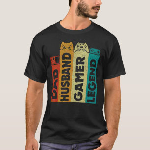 Mannen  man Pap Gamer Legend Video Game D T-shirt