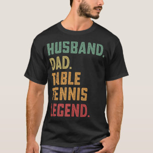 Mannen man pap tafel Tennis Legend T-shirt