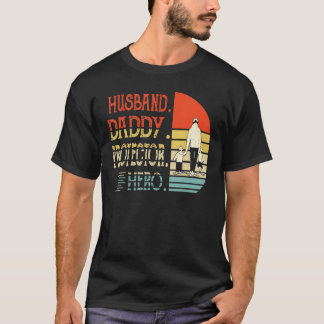 Mannen man papa beschermster Hero T-shirt