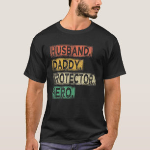 Mannen man papa beschermster pap Hero Fath T-shirt