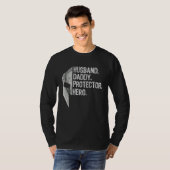 Mannen man Pappa Protector Hero Spartan G T-shirt (Voorkant volledig)