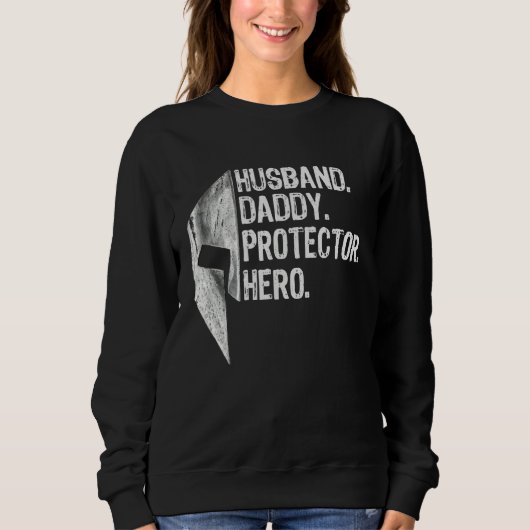 Mannen man Pappa Protector Hero Spartan G Trui (Voorkant)