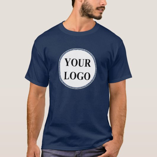 Mannen Man TShirt VOEG UW LOGO TOE WANNEER VROUW (Voorkant)